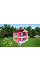 Resim Ballife Prefabrik 118 M2 Standart Dubleks Prefabrik Konut 
