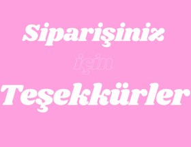 Resim Hazır Desenli Teşekkür Kartı - 50 / 10*14-4 