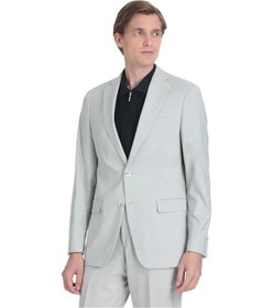 Resim Hatemoğlu Gri Comfort Fit Mono Yaka Klasik Takım Elbise 34908 Gri 