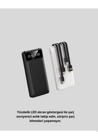 Resim Ceylan Adam Çoklu Güvenlik Korumalı 20.000 Mah Powerbank Fener Özellikli Çok Renkli 