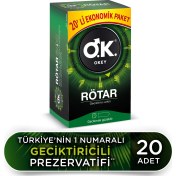 Resim Okey Rötar 20'li Ekonomik Prezervatif - Kayganlaştırıcı ve Geciktirici Etki, Şeffaf Tasarım 