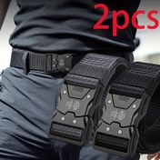 Resim 2 adet Unisex, Çok Amaçlı Taktiksel Naylon Kemer - Açık Hava Sporları ve Eğitim için Özel Olarak Tasarlanmış, Kanvas Örgülü Nefes Alabilen Kemer, Hızlı Çıkarma Tasarımı, Rahat ve Dayanıklı, Şık ve Çok Yönlü 