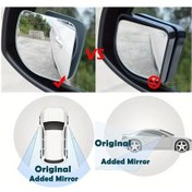 Resim Chuangyinshop Pack Of 2 Fan Ters Ayna 2li Paket Yapışkanlı Geniş Açılı Oto Kör Nokta Aynaları 
