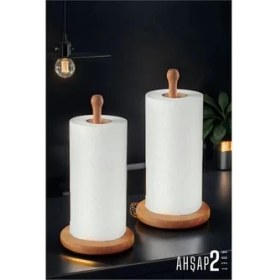 Resim Belle Fusion Bfs Havlu Kağıt Tutucu Ahşap 2 Adet 