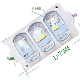 Resim Yeni Nesil Modül Geniş(Yan)Açılı Güçlü Led Işık 3’Lü 12V (5 Adet) 