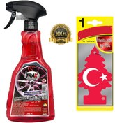Resim baxxe Demir Tozu Temizleyici Jant Kaporta Temizleyici Sprey 500ml Little Trees Ay Yıldız Asma Koku Hediye 