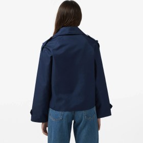 Resim Nautica Kadın Lacivert Regular Fit Trençkot 65J010T.4VN 