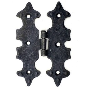 Resim Antika Tarz Dekoratif Pirinç Lale Menteşe - 104x77 Mm, Oksit Diğer 