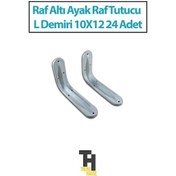 Resim Raf Altı Ayak Raf Tutucu L Demiri 10x12 24 Adet Diğer 