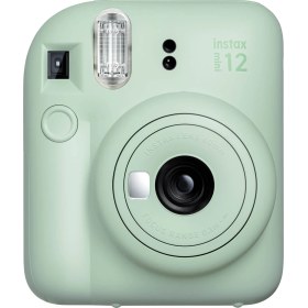 Resim Instax Mini 12 Yeşil Fotoğraf Makinesi ve 10'lu Mini Film 