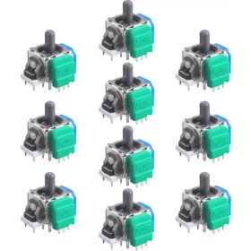 Resim Pop Konsol 10 Adet Xbox One Uyumlu Manyetik Mıknatıslı Analog 3D Joystick Hall Sensör Xbox One Kol Yedek Parça 