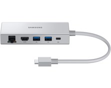 Resim Samsung Multiport Adapter USB 3.0,Ethernet,HDMI,Power Supply Type-C EE-P5400USEGWW Gümüş 