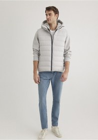 Resim Mavi - Mavi Jeans Detaylı Kapüşonlu Gri Yelek 0110554-70074 Gri 