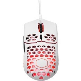 Resim CM Master Mouse MM711 RGB Ultra Hafif 60gr Parlak Beyaz Optik Profesyonel Oyuncu Faresi 