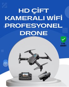 Resim BareStore Uzaktan Kumandalı Katlanabilir Drone Yörünge Uçuşu ve Eve Dönüş Özellikli 