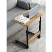 Resim servetavcı Yükseklik Ayarlı Laptop Sehpası Atlantik Çam 40 x 60 cm (Tekerli) 