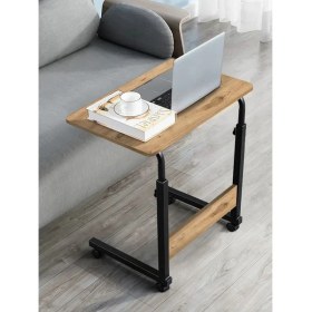 Resim servetavcı Yükseklik Ayarlı Laptop Sehpası Atlantik Çam 40 x 60 cm (Tekerli) 