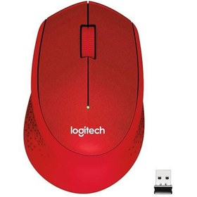 Resim Logıtech M330 Sessiz Kablosuz Mouse-Kırmızı 910-004911 