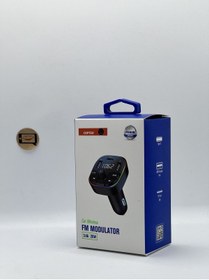 Resim Ceptex Araç Müzik Çalar Fm Transmitter Modulator Oto Araba Çakmaklık Bluetooth Usb Mdl-14 