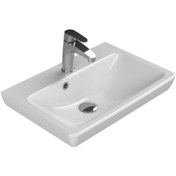 Resim Cerastyle Turkuaz Porto Etajerli Lavabo 55 x 38 CM 