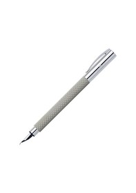 Resim Faber Castell Ambition Opart Beyaz Dolma Kalem Gri 