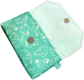 Resim Valley Of The Sun Handmade 3DSXL Protective Storage Bag Soft Carry Pocket Green Cartoon, for 3DS XL / LL 3DSLL Old Big Handheld Game Console, New Custom Animal Forest Waterproof Anti-Bump Travel Carrying Pouch 