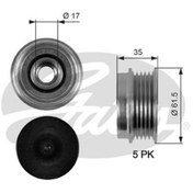 Resim GATES OAP7033 Alternator Kasnagi (Volkswagen: Passat 1.6-1.8-1.8T-1.9Tdi 96-00-05/Audi: A4) (WF623564) 