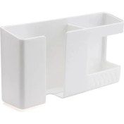 Resim GongtuShop Beyaz Stil Çok Fonksiyonlu Duvara Monte Saklama Kutusu Yumruksuz Cep Telefonu Uzaktan Kumanda Depolama Rafı Banyo Duvar Enkaz Depolama Rafı (Yurt Dışından) 