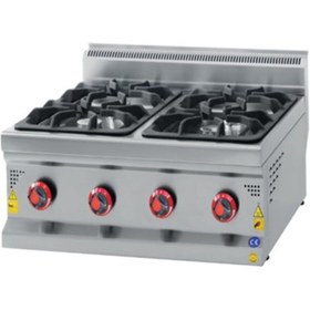 Resim CSA İnox Karacasan Endüstriyel 600 Seri Set Üstü Lpg Tüplü Dört Gözlü Ocak 
