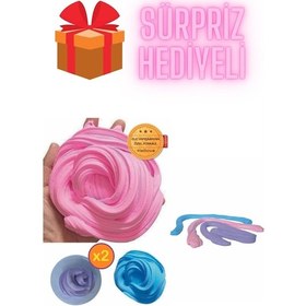 Resim Süpriz Hediyeli Ele Yapışmayan Slime 2 Li Slaym Pofuduk Sılaym 