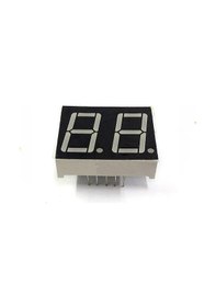 Resim 0.39 İnç 10 Mm 2 Basamaklı Kırmızı Anot 7 Segment Gösterge 