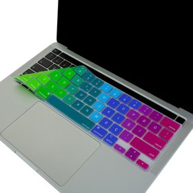 Resim Macbook Pro Klavye Kılıfı 13inç M1-M2 US-TR A2338 2289 2251 A2141 ile Uyumlu Dazzle 