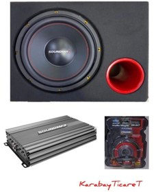 Resim Soundmax Full Ekonomik Paket( 1500 Watt 30cm Bas- 3000 Watt Anfi Ve Benaudio Kablo) 