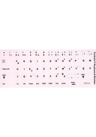 Resim Aghbilgisayar F Klavye Stiker Türkçe Klavye Yapışkan Harf Turkish F Keyboard 