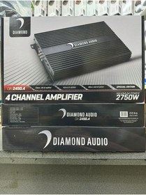 Resim DIAMOND DA-2450.4 4KANALLI OTO ANFİ 4 OHM 4X50RMS 2750WATT 