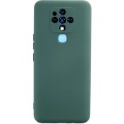 Resim Tecno Camon 16 Kılıf Nano Içi Kadife Silikon - Koyu YEŞIL-(5796) 