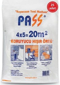 Resim pass Hışır Koruma Boya Örtüsü-20m2 (25 Adet)-eşyalarınız Temiz Kalır-sonradan Temizlik Yapmak Gerektirmez 