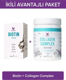 Resim Ikili Avantajlı Paket 4 Biotin + Collagen Complex 