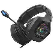 Resim RAMPAGE RM-K8 HAWKER USB 7.1 VERSİON RGB LEDLİ GAMİNG MİKROFONLU KULAKLIK 