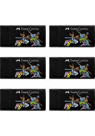 Resim Faber-castell Black Edition Silgi 6 Adet 