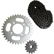 Resim HALL BREATHE Yüksek Kalite Bisiklet Zincir ve Dişli Seti, Güçlü ve Dayanıklı Takım 