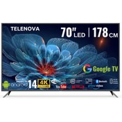 Resim Telenova 70'' 178 Ekran Uydu Alıcılı 4K Ultra HD Android Smart LED TV 