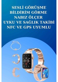 Resim 3 Kordonlu Dokunmatik Ekran Akıllı Saat Ve 2.nesil Kablosuz Bluetooth Kulaklık Anc/enc 