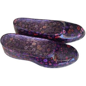 Resim Zenne Çiçekli Bahçe Ve Tarım Kadın Ayakkabısı 36-40 Mürdüm Mürdüm 