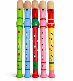 Resim Epilons Ahşap Renkli Flüt Büyük Alk4392 