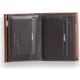 Resim Guard Leather Guard Kahverengi - Taba Çift Renk Bölmeli Hakiki Deri Kartlık Çok Renkli 
