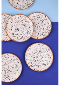 Resim Tabak Evi Porselen Spotty Pasta Tabağı 19,50cm Sp1 6 Kişilik 6 Parça Çok Renkli 