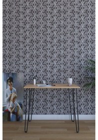 Resim Metal Ayaklı Meriç Çalışma Masası Kayın 