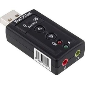 Resim Blueway 7.1 Ses Kartı Sound Efektli USB 2.0 Çevirici Dönüştürücü 