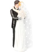 Resim Kangvka Romantik Düğün Pastası Süsü Reçineli Gelin Damat Figürü Dekorasyonu Ekt0199-h 